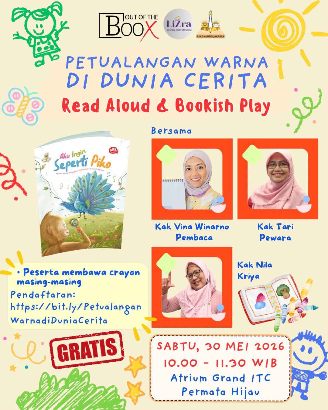 LiZra Onsite Event - Petualangan Warna di Dunia Cerita