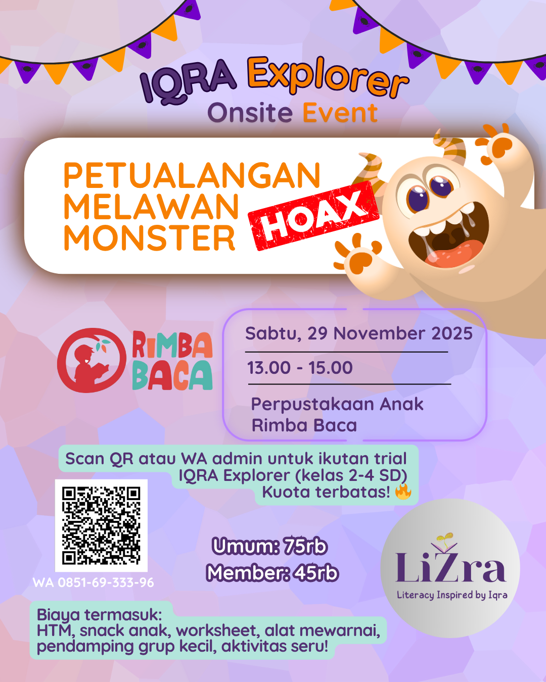 LiZra Onsite Event - Petualangan Melawan Monster Hoax